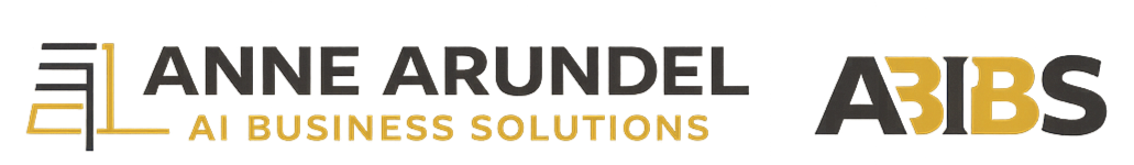 Logo for Anne Arundel AI Business Solutions featuring stylized column and the abbreviation A3BS